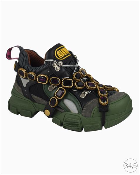 gucci sneaker flashtrek verde|gucci flashtrek boots.